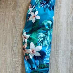 Kona Sol Aqua and White Swimwear